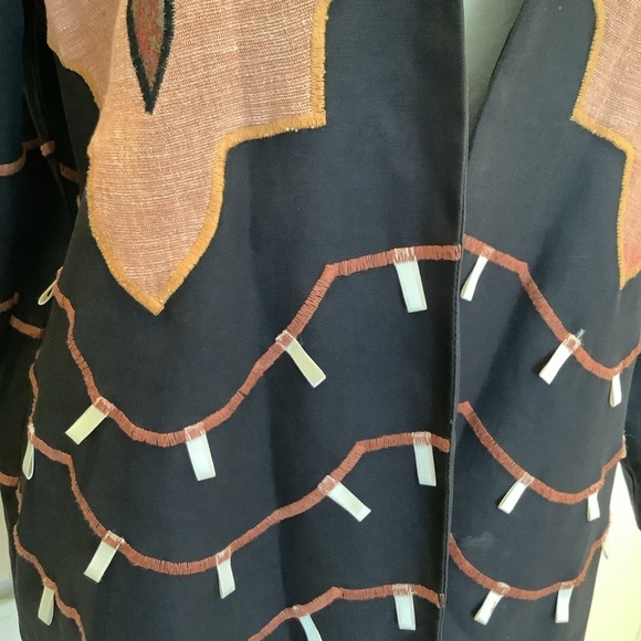 Victor Camarena Vintage Jacket Western Boho Black Size Small Mexico - Picture 4 of 9